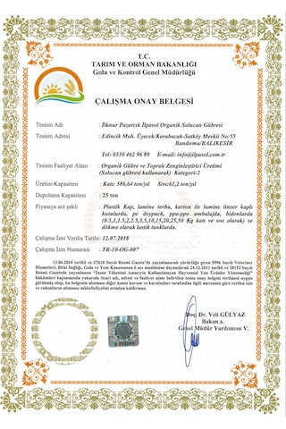 Ilpasol Organik Soleonmix Solucan Gübresi+Leonardit Granül Gübre