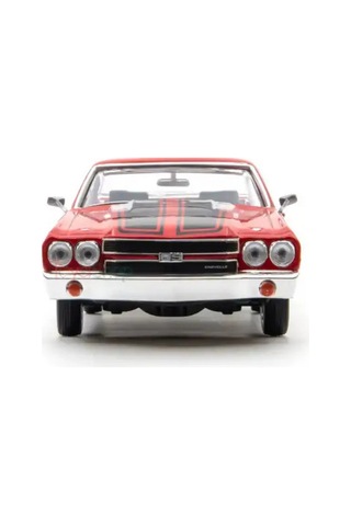 Motor Max 1:24 1970 Chevy El Camino Ss 396 Model Araba - Kırmızı Metal Diecast Koleksiyon