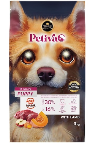 Petiva Kuzulu Yavru Köpek Maması 3 KG