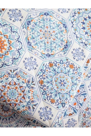Apricitas Home Tek Kişilik Celeste Turkuaz Nevresim Takımı Lastiksiz