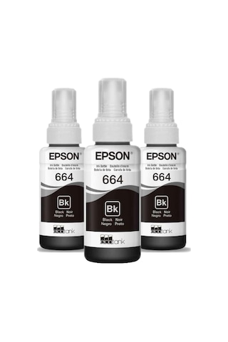 Epson 664 C13T664 EcoTank L386 Siyah Mürekkep Seti