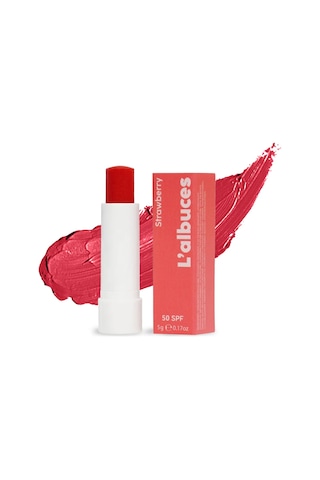 L'albuces Strawberry Lip Balm Dudak Nemlendirici SPF50 2'li