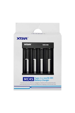 Xtar Mc4s - Taşınabilir Li-ion/ni-mh Pil Şarj Cihazı - 4lü Xtar Mc4s - Taşınabilir Li-ion/ni-mh Pil Şarj Cihazı - 4lü