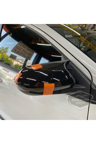 ŞüsCarOto Toyota Corolla Uyumlu 2018 Sonrası E210 Batman Yarasa Ayna Kapağı Piano Black ABS Plastik (00)