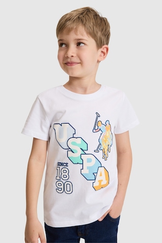 U.s. Polo Assn. Erkek Çocuk Beyaz Tişört 50327027-vr013