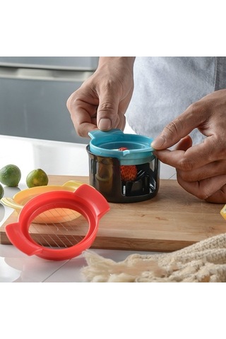 Pazly Cbtx 3'ü 1 Arada Yumurta Kesici Pratik Mutfak Aletleri Gümüş