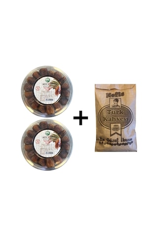 Sukkari Taze-yaş Hurma 2'li 500grx2 1kg + Taze Çekilmiş Türk Kahvesi 100gr 1100 G