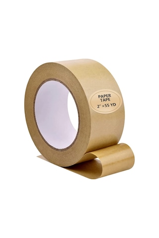 Kraft Kağıt Bant Kendi Kendine Yapıştırıcı, 2 'x55yd, Kahverengi Kağıt Bant, Biyolojik Olarak Parçalanabilir Kahverengi Paketleme Bandı, Güçlü Yapıştırıcı İle Kağıt Paketleme Bandı, 1 Rulo 1 Adet
