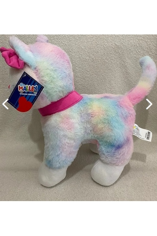 Oyuncak Halley Peluş 30 Cm Pembe Tokalı Kedi