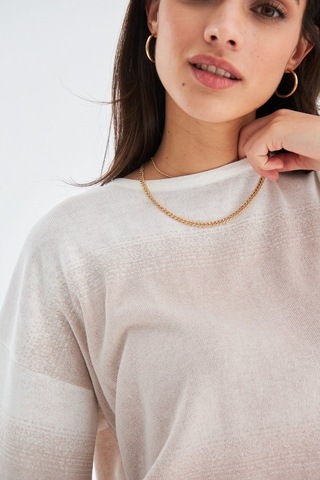 Peraluna Siri Blouse & Shorts Yazlık Triko Kadın Şort Takım Bej Bej