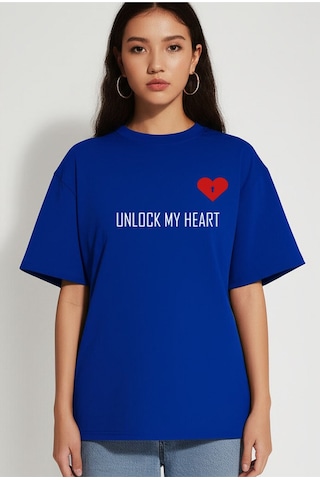 Nevermind Unisex Kadın Erkek The Key To Çift Sevgili T-shirt 2'li Set Takım Lacivert