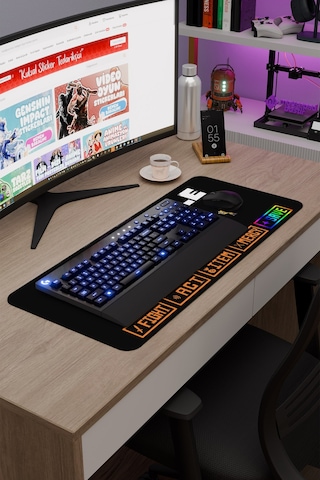 Undertale Kaymaz Dikişli Kauçuk Oyuncu Mousepad V1 - 70x30 Xl Gaming Mouse Pad Fare Altlığı
