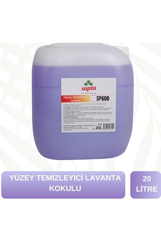 Supta Sıvı Yüzey Temizleyici 20 Litre Lavanta Kokulu Supta Sıvı Yüzey Temizleyici 20 Litre Lavanta Kokulu