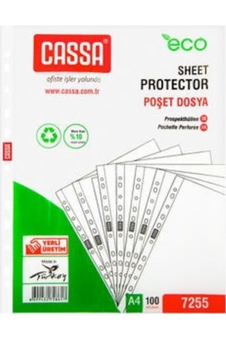 Cassa 7255 Eco Delikli Poşet Dosya