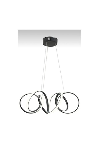 Sarkıt Modern Led Avize Siyah Kasa Beyaz Işık Siyah