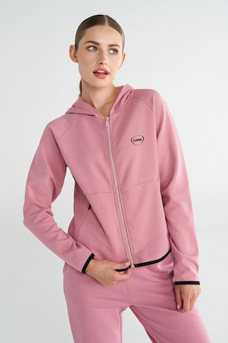 Hummel Tech Zip Hoodie 922436-3325 Pembe Kadın Fermaurlı Hoodie Pembe
