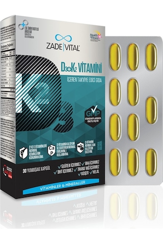 Zade Vital D3 K2 Vit Blister 30 Kapsül