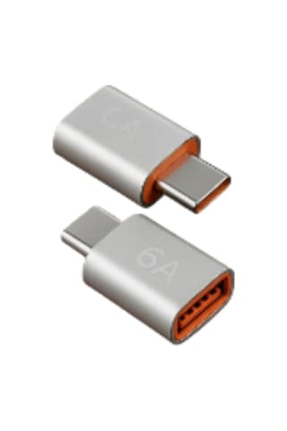 Schitec 6a Usba To Type-c Dönüştürücü Adaptör Hızlı Şarj & Veri Aktarım Adaptörü J624 Gümüş