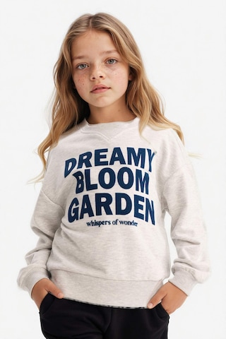 Defacto Kız Çocuk Relax Fit Bisiklet Yaka Baskılı Sweatshirt G3801a825wngr85 Gri-gr85