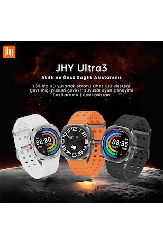 Jhy Smart Watch Ultra 3 Akıllı Saat (İthalatçı Garantili)