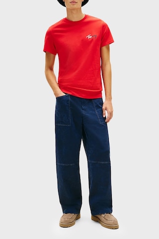 Tommy Jeans Pamuklu Slim Fit Logolu Bisiklet Yaka T Shirt Erkek T Shirt Dm0dm22538 Xl8 Kırmızı Kirmizi