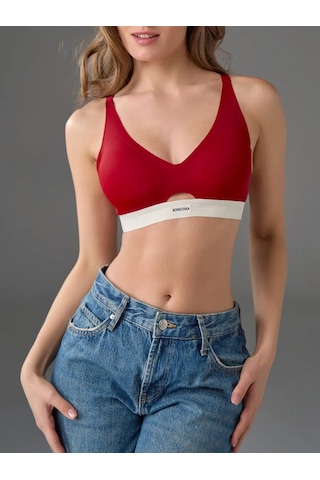 Bonechka Desteksiz Sütyen Dekolte 248485075 Kırmızı