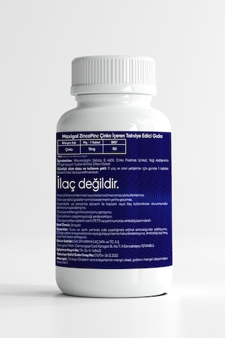 Maxigal Zincopinc Çinko Vitamin 15 Mg 120 Tablet
