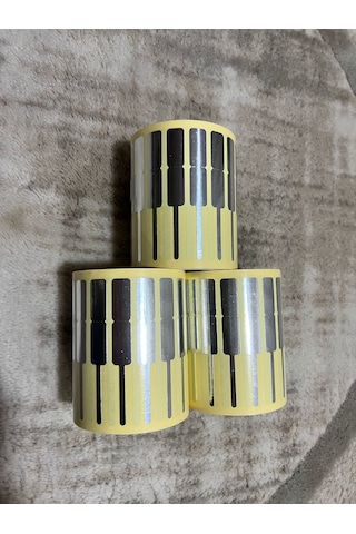 Kuyumcu Etiketi Kuşe Metalize Etiket 72mm X 10mm