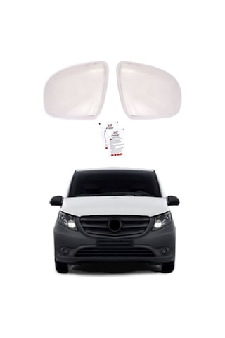Mercedes Vito W447 Uyumlu 2015 Ve Üzeri Ayna Kapağı 2 Parça Paslanmaz Çelik