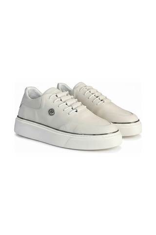 Pierre Cardin 1601275 Premium Hakiki Deri Günlük Erkek Sneaker Şık Ayakkabı Beyaz
