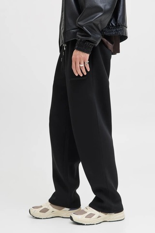 Jack & Jones Erkek Jpstkarl Beli Lastikli Ve İpli Eşofman Altı 12283592 Siyah Siyah