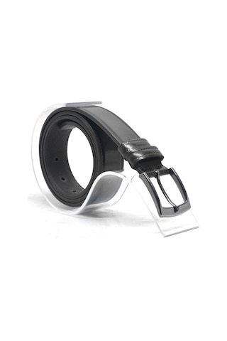 Hakiki Deri Siyah Casual Erkek Çocuk Kemer Siyah