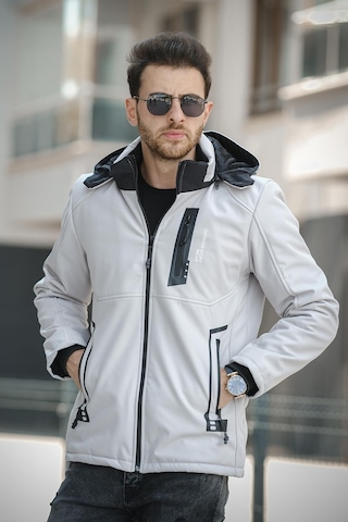 Oksit Majuro Outdoor Su Soğuk Rüzgar Geçirmez İçi Kürklü Dolgulu Softshell Erkek Dağcı Kampcı Kayakcı Montu 001