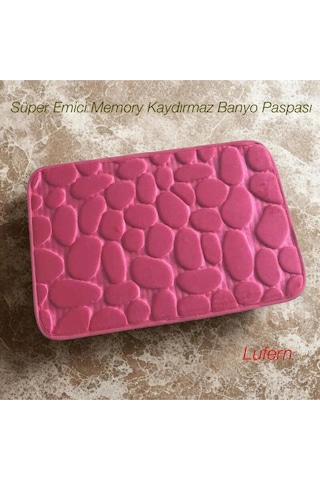 Süper Emici Memory Kaydırmaz Banyo Paspası Pembe Yatak Odası Tuvalet Oturma Odası Yumuşak Çok Renkli