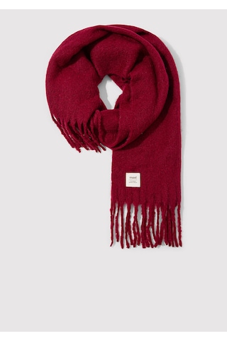 Mavi - Püsküllü Bordo Atkı 1912807-24862 Bordo