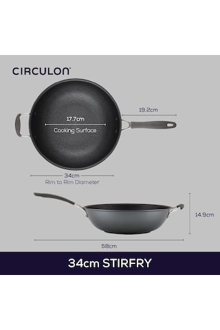 Circulon Scratch Defense Wok Yapışmaz Wok 34 Cm Genel