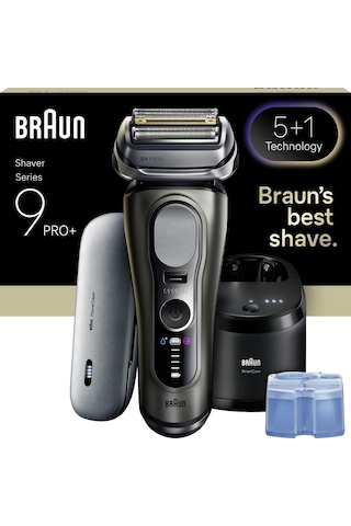 Braun Series 9 Pro+ Elektrikli Tıraş Makinesi, Islak Ve Kuru, Smartcare Merkezi, 9675cc 1 Saat
