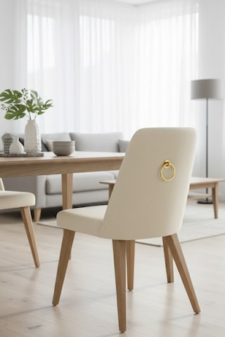 Halka Sarkaç Kulp - Altın Sarı Sandalye Arkası Mobilya Kulbu - Üstten Vidalı - 60 Mm Çap Altın Sarı
