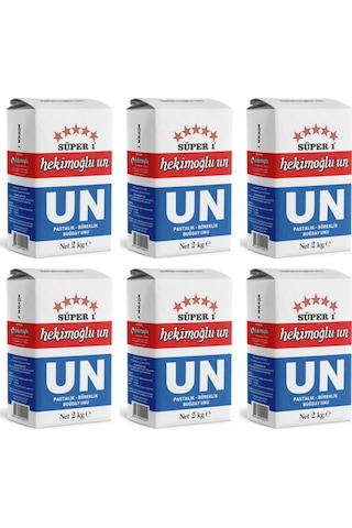 Hekimoğlu Un Pastalık - Böreklik Buğday 6 x 2 KG