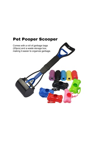 Wezone Köpek Kedi Foldable Tuvalet Toplayıcı, Mavi Orta Boy, 20 Lü Çöp Poşeti Ve Saklama Kutusu Seti - Kolay Taşınabilir, Tek Elle Kullanım Mavi