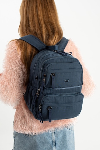 Yumuşak Dokulu Ultra Hafif, Esnek Ve Su Geçirmez Polyamid Kumaş Sırt Çantası Lacivert Model: 571-13-14a Lacivert