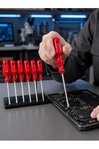 Profesyonel 7 Parça Tornavida Seti Ergonomik Saplı El Aleti