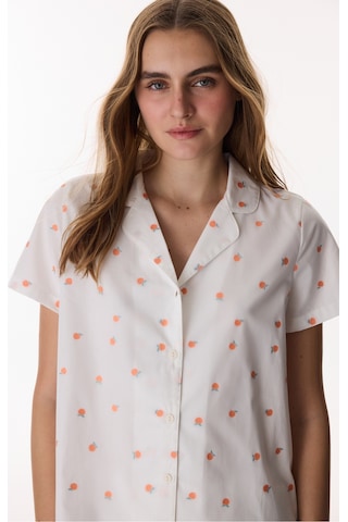 Penti Kırık Beyaz Peach Gömlek Pantolon Pijama Takımı