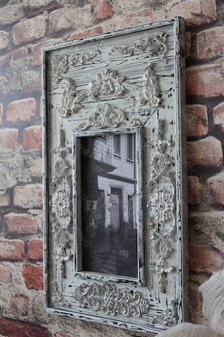 Neiwel Vintage Ahde Resim Ve Ayna Çerçevesi Beyaz