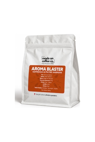 Aroma Blaster Filtre Ve Espresso Harmanı 200 Gr Natural Ve Yıkanmış Medium Kavrum - Filtre Makinesi İçin Öğütülmüş