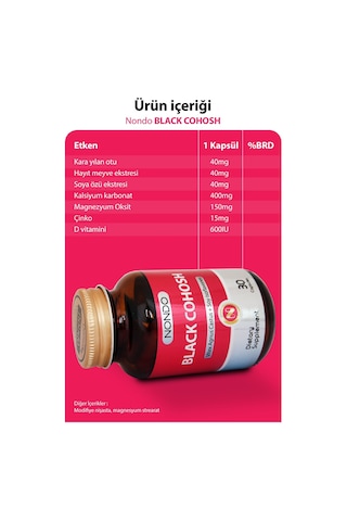 Nondo Black Cohosh 30 Kapsül