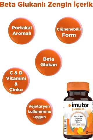 Imutor Gummies 60 Çiğnenebilir Form
