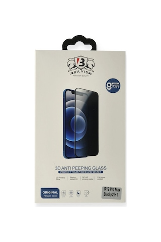 Newface Apple, Uyumlu iPhone 13 Pro Max Bilvis Hayalet Cam Semeglbl - 40 Ekran Koruyucu