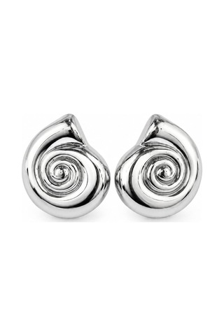Cm Jewelry Sarmal Gümüş Renk Çelik Küpe