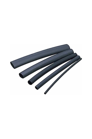 2.5mm Isı İle Daralan Makaron 2 Metre Siyah Kablo Ek Ve Lehim Koruma 2:1 Daralma Oranı